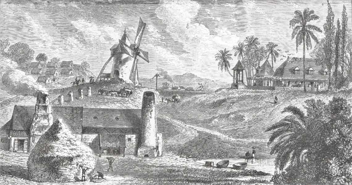 Une sucrerie à la Guadeloupe, ancien système | ® Fédération des Moulins de France